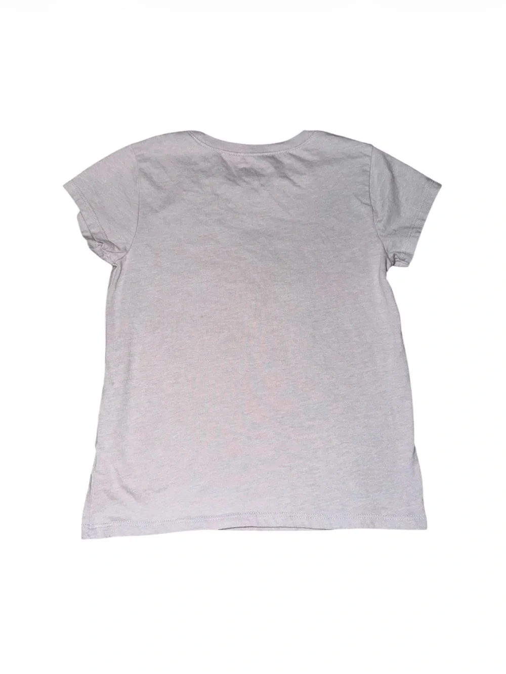 Light Gray Tee with Colorful Tiger & Floral Graphic
